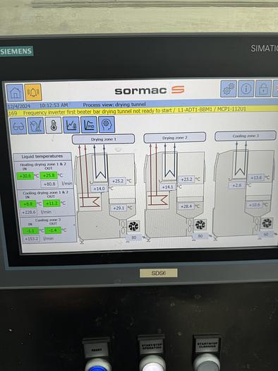 Used 2023 Somac full salad wash + dry salad line