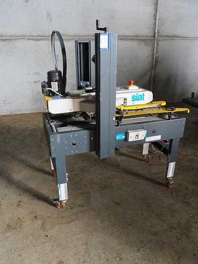 Used 2007 Siat S2-S box closing machine with top and bottom taper