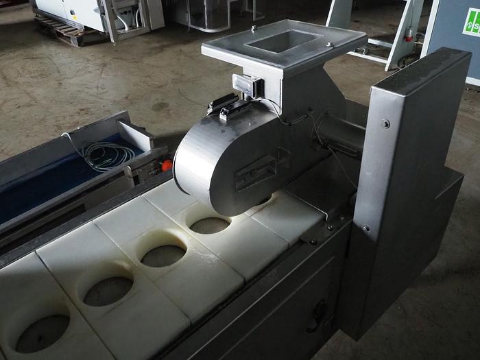 Used 2012 Finis food processing equipment Knife peeler + slicing line