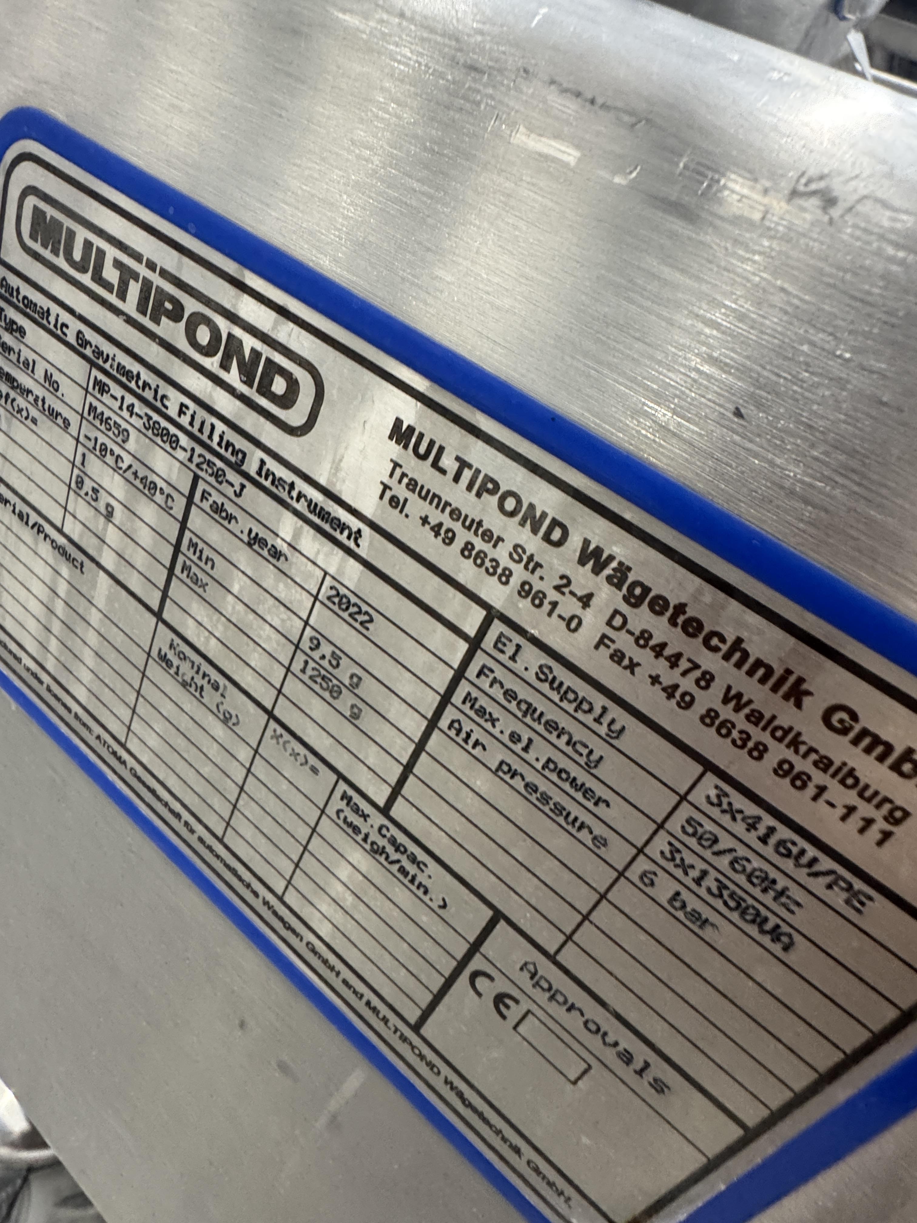 Used Multipond weigher