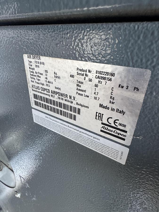 Used 2007 Ingersoll Rand R160 IU A7.5 with dryer
