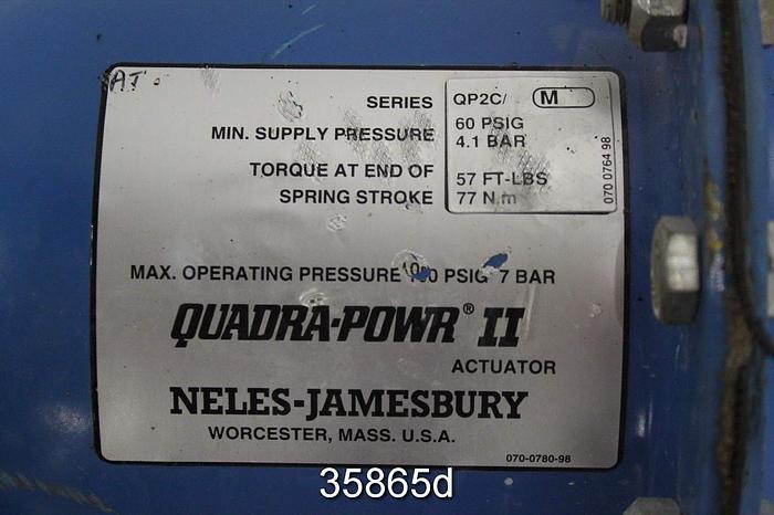 Used Neles Jamesbury 4" Air Operated Knife Gate Valve ,815l-11-3600-MT #35865
