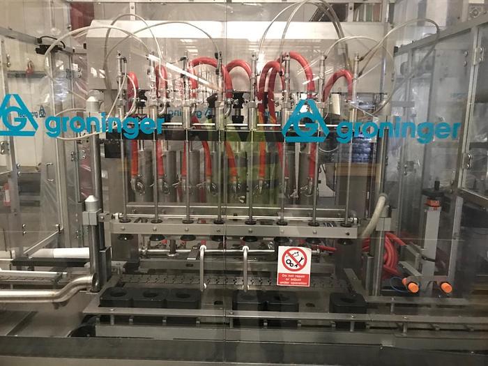 Used Groninger MFCS 202 Filling and Capping Line