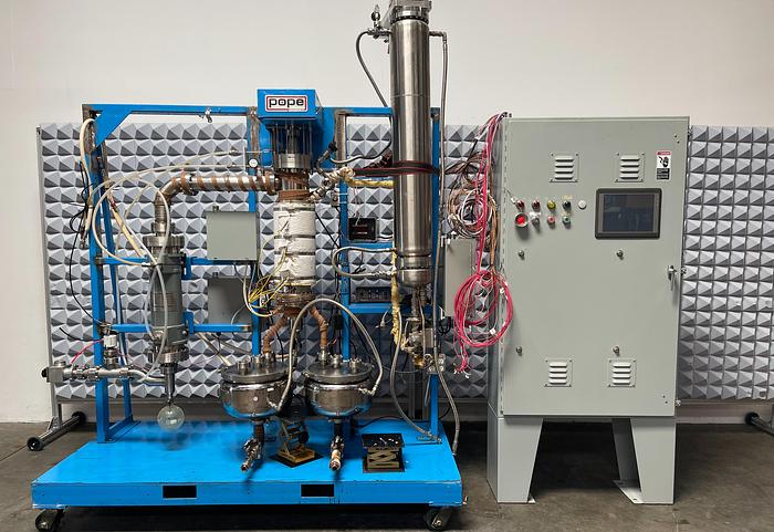 Used Pope Scientific Wiped Film Evaporator w/ SGI Controller