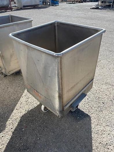 Used 300 Liter Stainless Steel Dump Buggy - Meat Cart