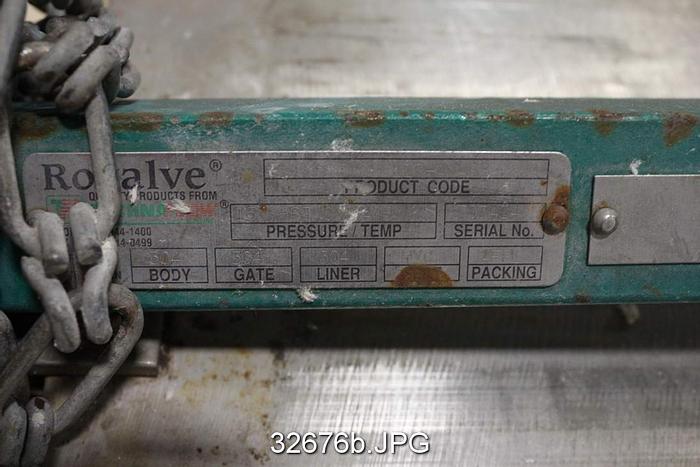 Used Rovalve 8" Hand Operated Knife Gate Valve #32676