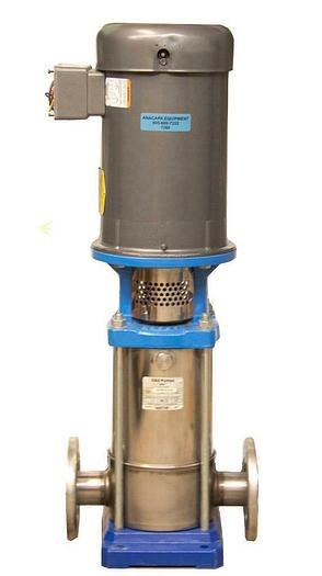 Used Goulds 4SVB1K2D0 SSV Multi-Stage Vertical Booster Pump w/ Baldor VM3219T (7269)R