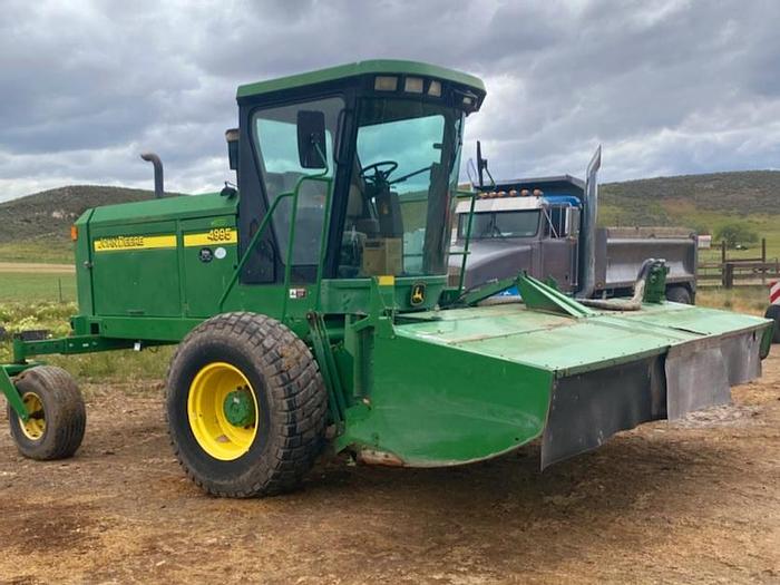 Used 14' John Deere 4995 Rotary Windrower ** Rebuilt Header **