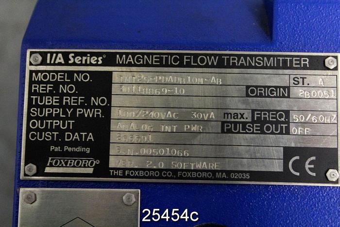 Used Foxboro IMT25 Foxboro I/A Series Transmitter, Model Number Imt25-Pdadb10M-Ab, Sta, Origin 2B0051, Supply Power 100 To 240 Vac, 50/60 Hz, Software Version 2.0 Nema 4X Enclosure #25454