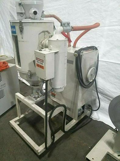 Used Matsui DMZ 40 Plastic Resin Dryer with Vacuum Transfer Conveyor