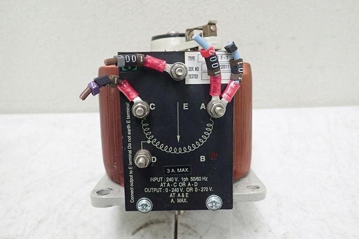 Used Carroll & Meynell Type CMV 3F-1, 1 Phase, 0-240 Output