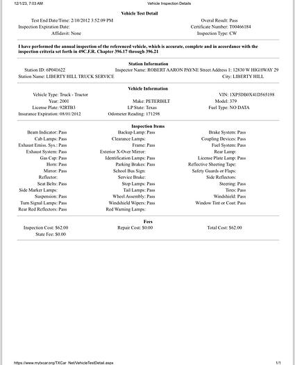 Used 2001 Peterbilt 379