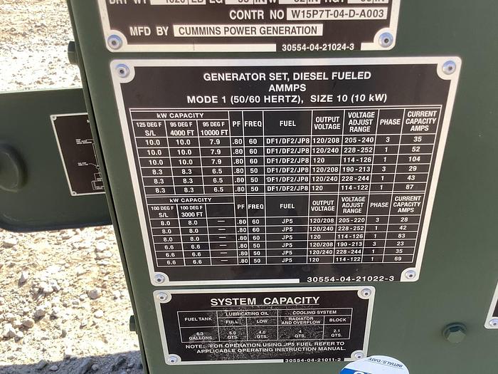Used 2014 Cummins MEP1040