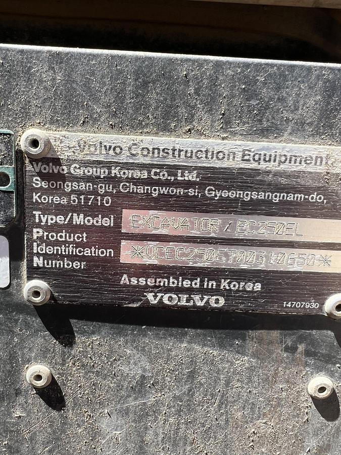 Used 2018 Volvo EC250EL