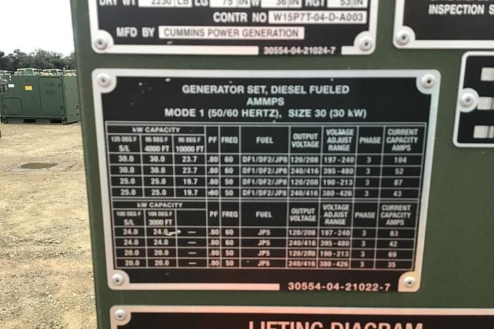 Used 2013 Cummins MEP1060