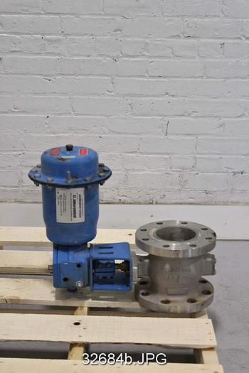 Used Neles Jamesbury 4" V-Ball Control Valve #32684