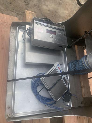 Used Filler, Auger, Nalbach, Mdl NAF-1000, S/st, 1-Head, Conveyor #S744326