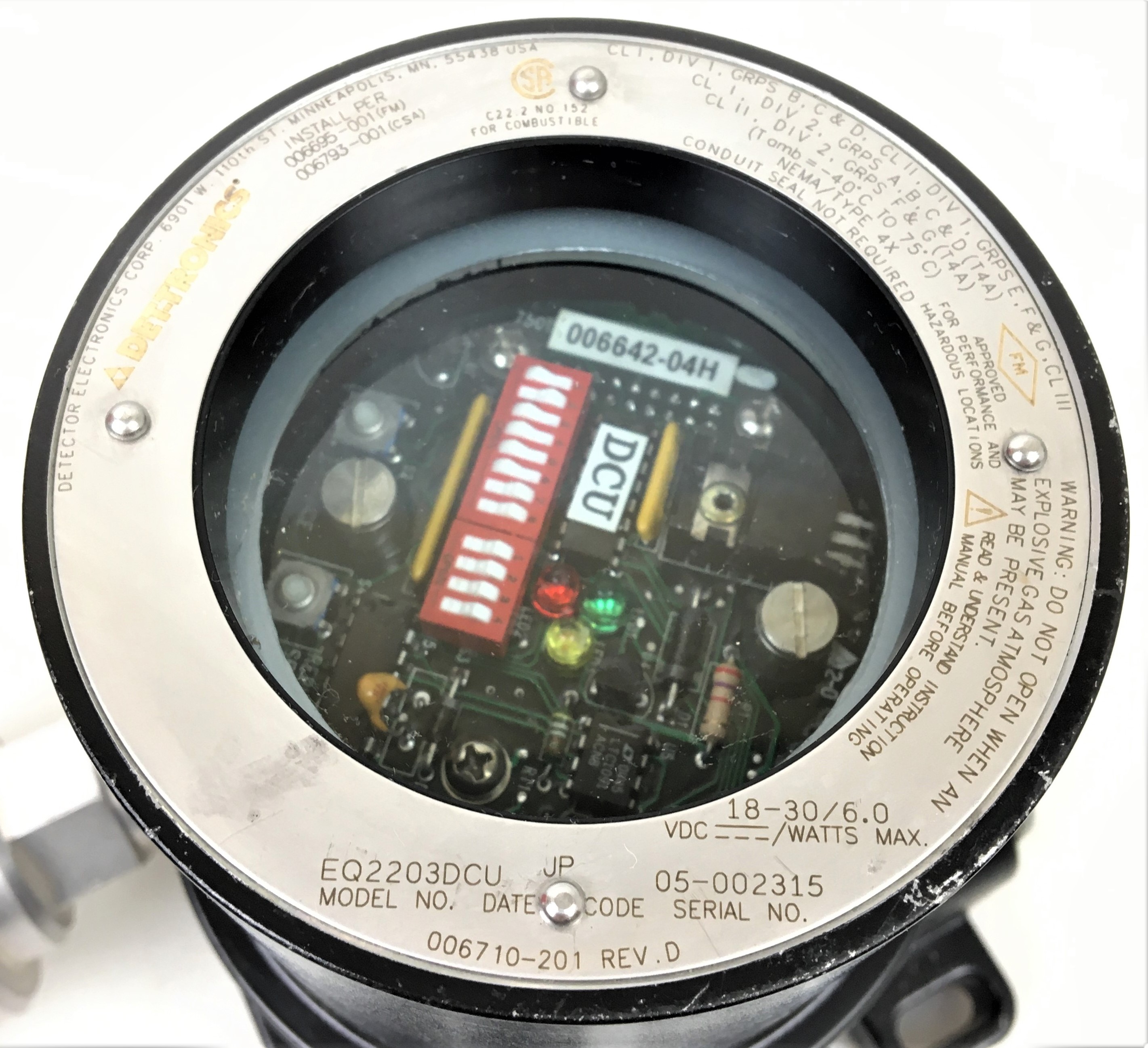 Used Det-Tronics Eagle Quantum EQ2203DCU Digital Communication Unit with CO Sensor