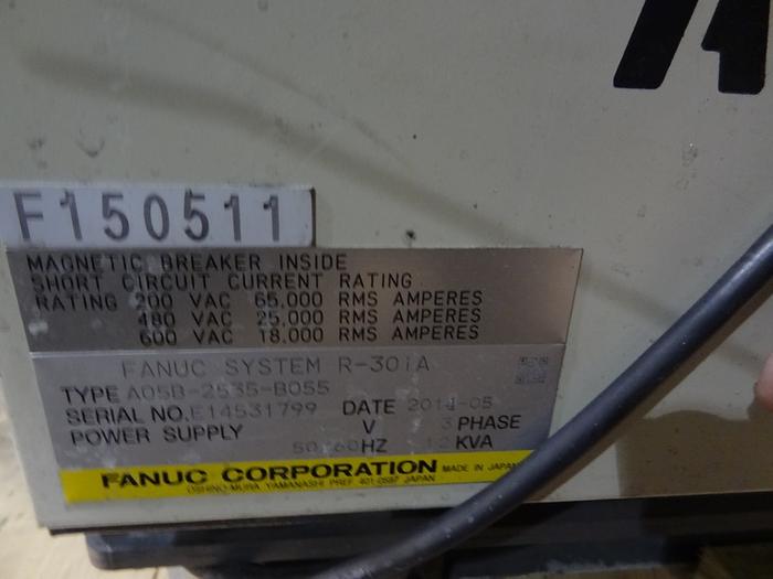 Used FANUC R2000iB/185L 6 AXIS CNC ROBOT WITH R30iA CONTROLLER