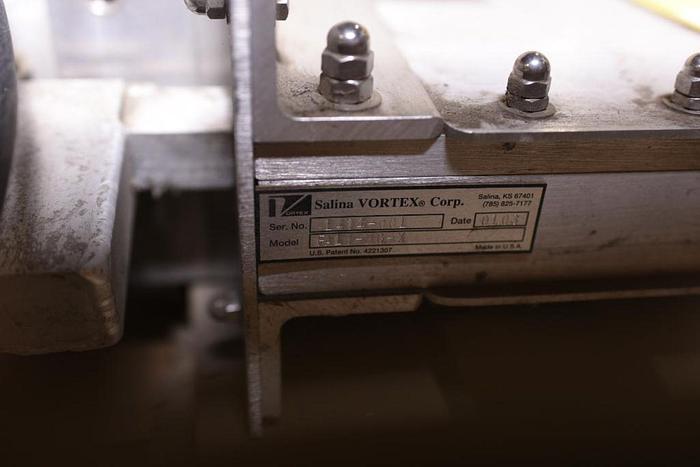 Used Vortex Salina Vortex Corporation FA-10-MG-X, 10" Pneumatic Actuated Knife Gate Valve