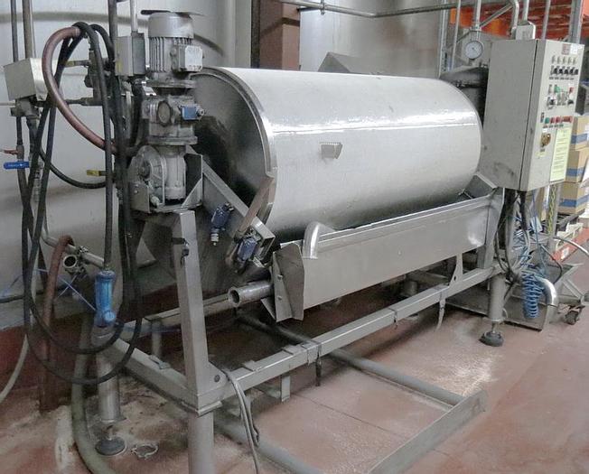 Used 27 in. x 59 in. PADOVAN ROTARY VACUUM DRUM FILTER – FROM WINE MFG (#9631)