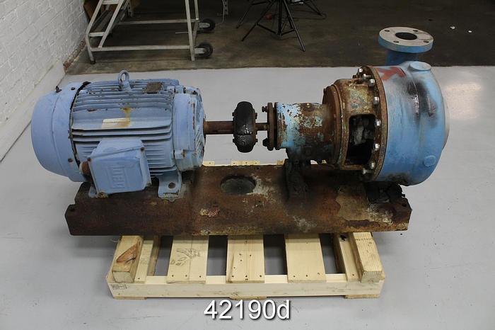 Used Goulds CV 3196 3x4x13 Pump, Stainless Steel Casing #42190