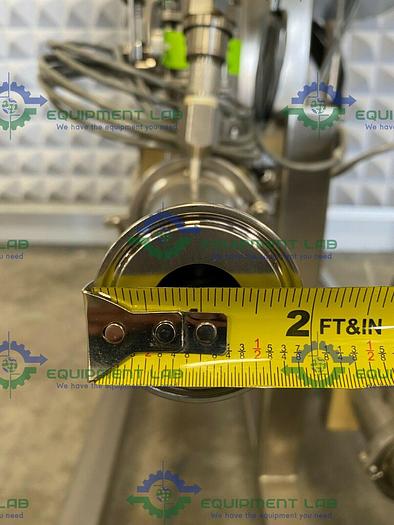 Used Exergy  02655-05 Stainless Steel Shell & Tube Heat Exchanger 20.3 Sq. Ft. on Cart