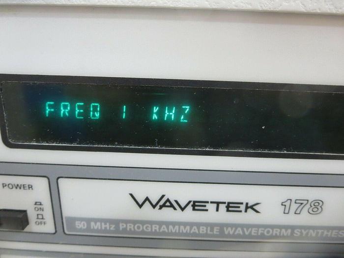 Used Wavetek, 178, 50 MHz Programmable Waveform Synthesizer, Powers On, Used