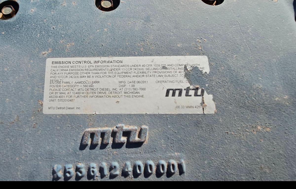 Used MTU 12V2000 Core Crank & Block