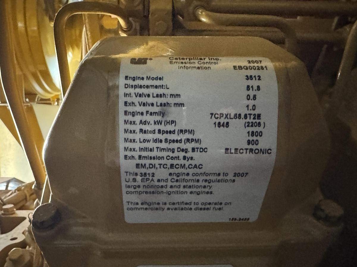 Used 2009 Caterpillar 3512C