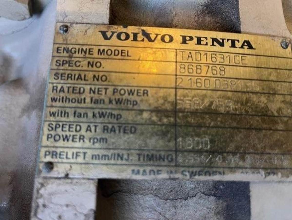 Used 1990 Katolight Diesel Generator Set TAD1631GE