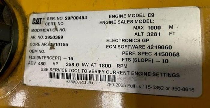 Used Caterpillar C-9 Engine
