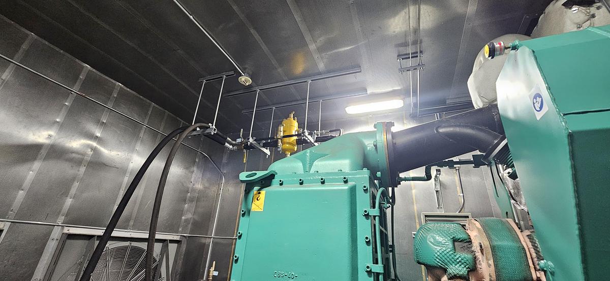 Used Cummins C2000N6CB 480V Gas Generator Set 65dBA at 23ft Enclosure
