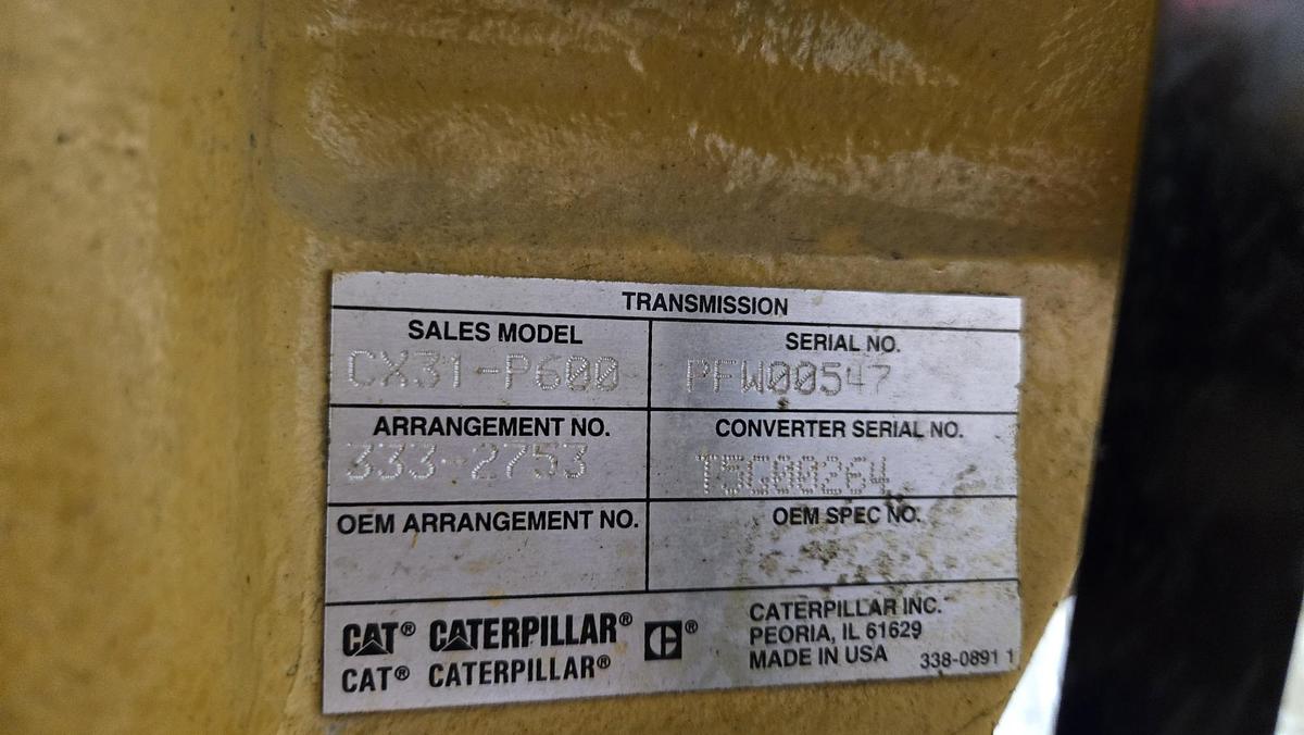 2017 Caterpillar Transmission CAT CX31-P600