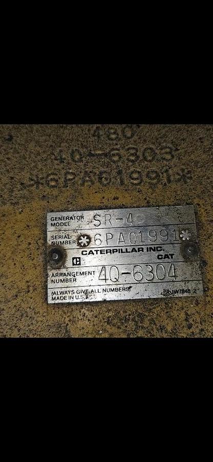 Used 3512 Caterpillar Generator 1250kW