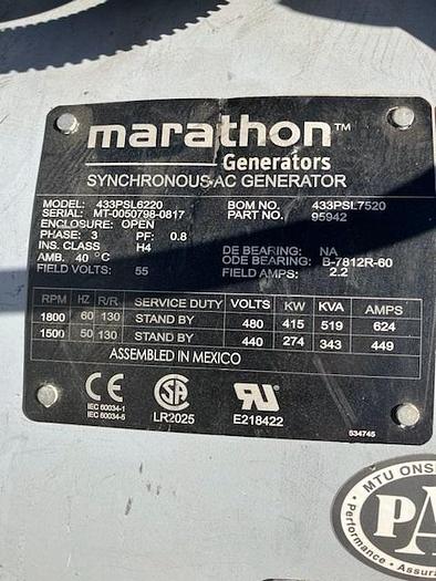 Used 2017 Marathon  400kW