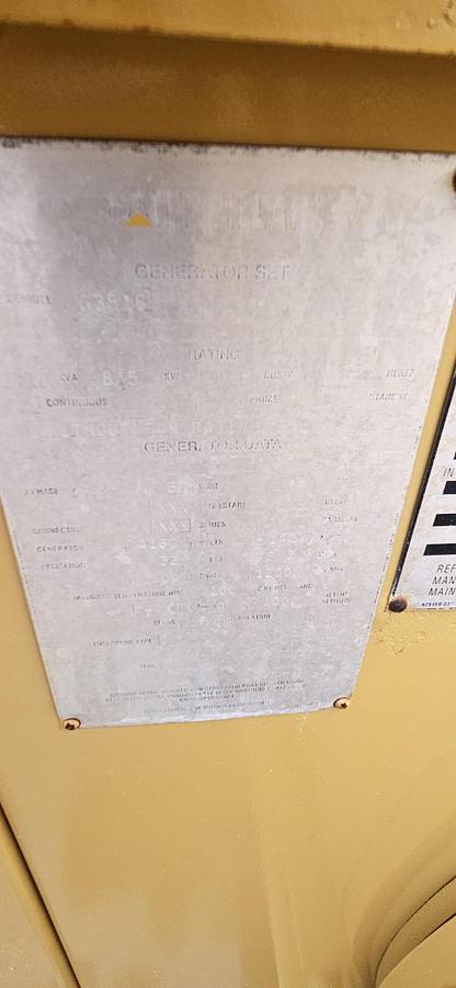 Used 1990 Caterpillar G3516 4160 volt good running high hour take outs