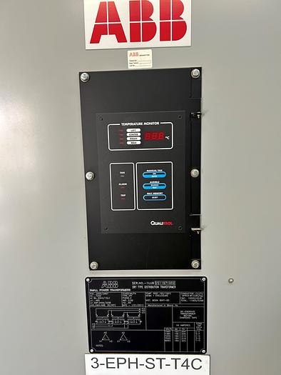 Used 2013 ABB 2150kva LV 480 / HV 7200 Delta