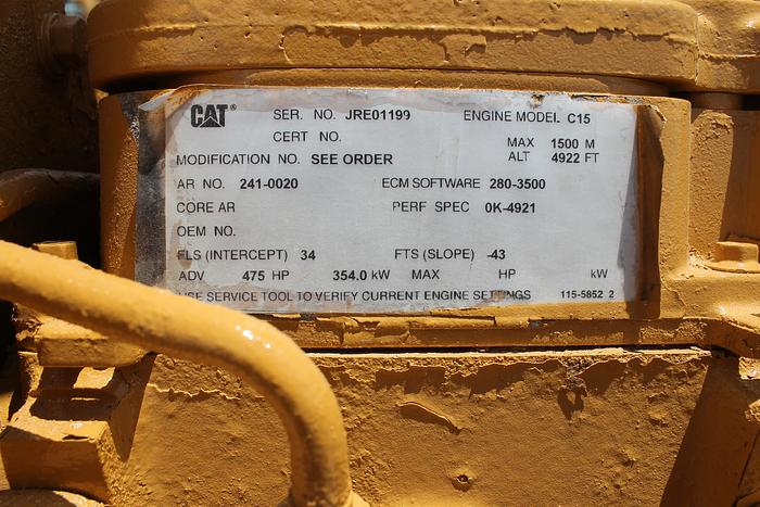 Used Caterpillar C-15 Generator Set 350kW