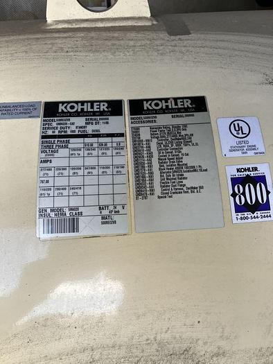 Used 500kW Kohler Generator
