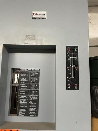 Used GE Zenith ATS 600 Amp Transfer Switch