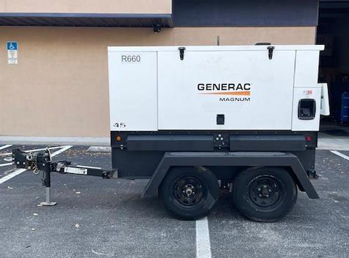 Used Generac 38kW Mobile Generator Set Tier 4 Emissions