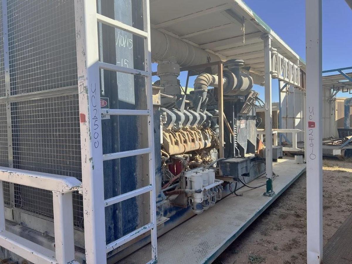 Used 1500KW MTU HYUNDAI HFC7632 Generator 