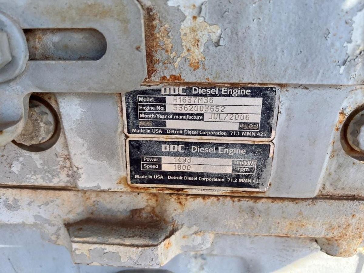 Used D16V2000 DETROIT MTU  Diesel Rebuildable Core Engine