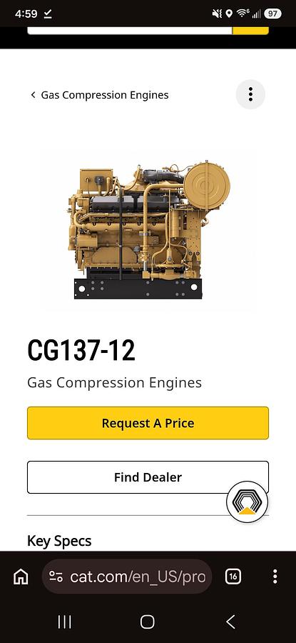 Used 2018 Caterpillar CG137-12