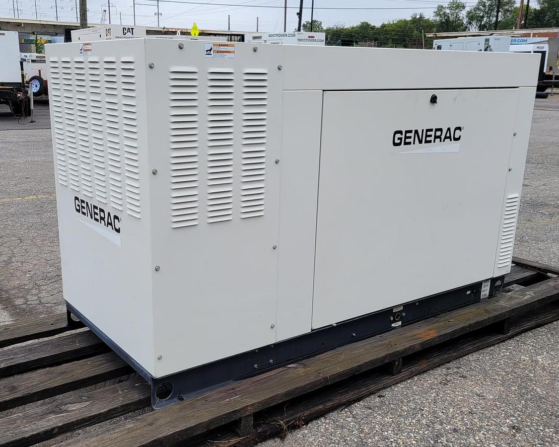 Used Generac 25kW Natural Gas QT025A Generator