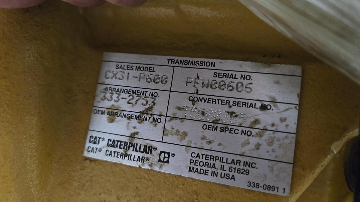 2017 Caterpillar Transmission CAT CX31-P600