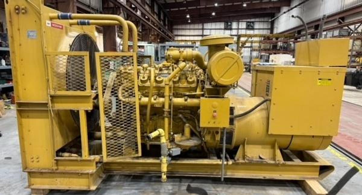 Used Caterpillar Natural Gas 270kW 3408 Generator