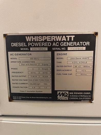 Used Lot of 11 Generators, Multiquip, Generac, Caterpillar, all Load Banked