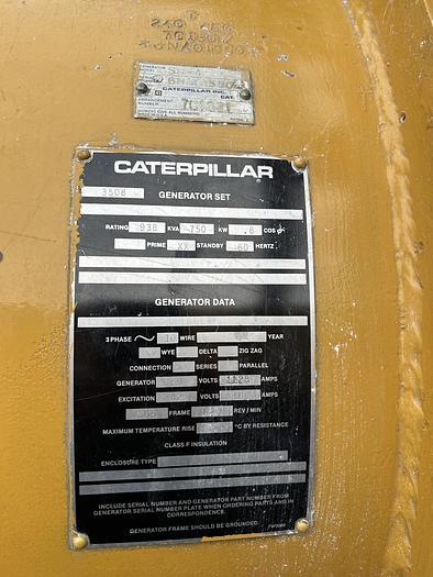 Used Caterpillar 3508 Generator 750kW